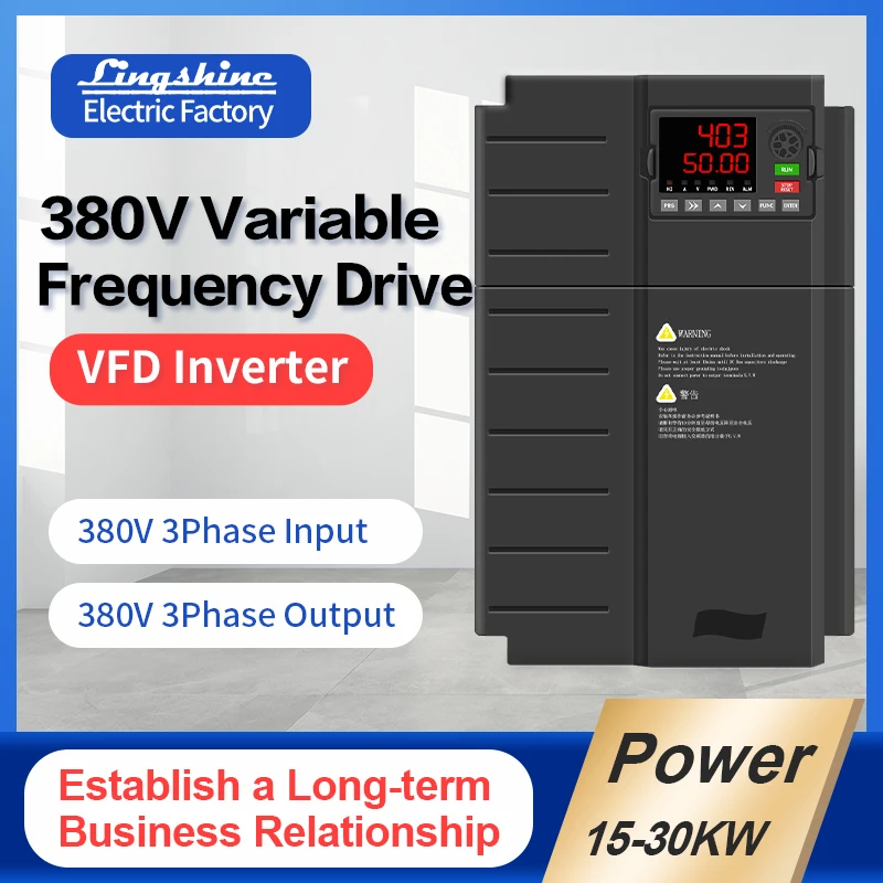 Frequency Inverter Converter 15KW 18.5KW 22KW 30KW 380V Input and Output Variable Speed Control VFD Inverter for 3Phase Motor
Frequency Inverter Converter 15KW 18.5KW 22KW 30KW 380V Input and Output Variable Speed Control VFD Inverter for 3Phase Motor