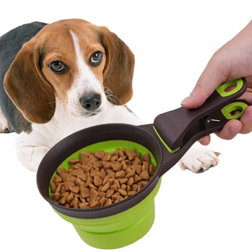 Collapsible Dog Food Scoop Pet Bag Clip Outdoor Bowl Measuring Cup Cat Food Sealing Clip Multifunctional Convenient Pet Supplies
Collapsible Dog Food Scoop Pet Bag Clip Outdoor Bowl Measuring Cup Cat Food Sealing Clip Multifunctional Convenient Pet Supplies