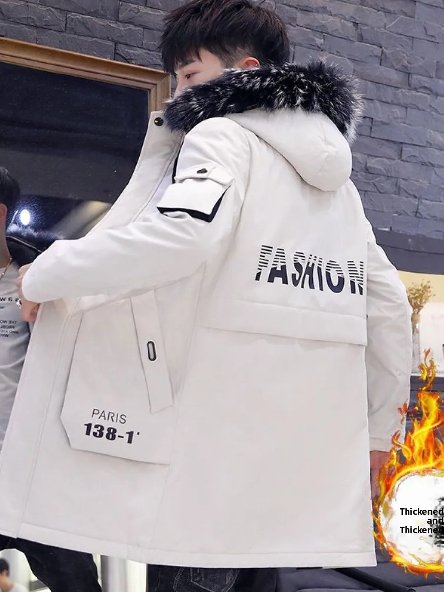 Thiened Cotton Jaet Men's Hooded Fce Lined Coat Warm Autumn Winter Wear Korean Sle Student Top Layered Fabric Regula...
Thiened Cotton Jaet Men's Hooded Fce Lined Coat Warm Autumn Winter Wear Korean Sle Student Top Layered Fabric Regula...