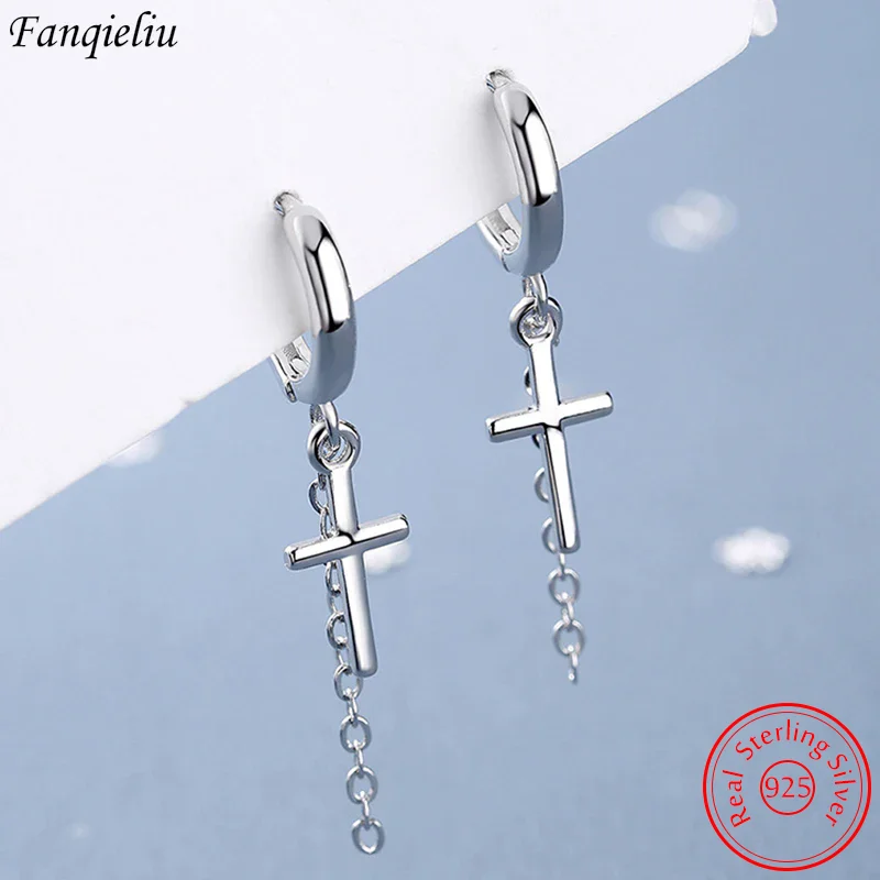 Fanqieliu High Quality Fashion Jewelry 925 Sterling Silver Cross Drop Earrings For Woman New FQL21288
Fanqieliu High Quality Fashion Jewelry 925 Sterling Silver Cross Drop Earrings For Woman New FQL21288