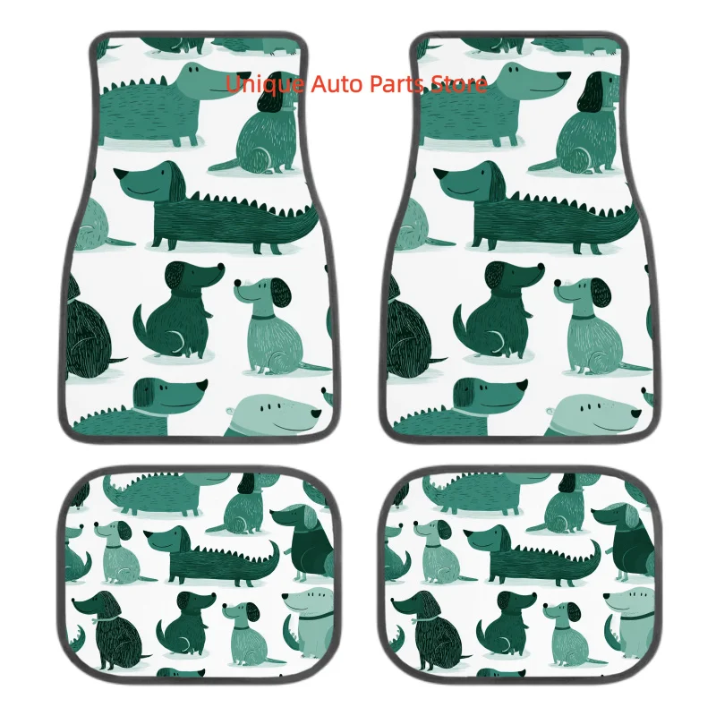 Set of 4 Non-Slip Car Floor Mats Featuring Adorable Dog And Crocodile Designs, Suitable for Front And Rear Use. These Decorative
Set of 4 Non-Slip Car Floor Mats Featuring Adorable Dog And Crocodile Designs, Suitable for Front And Rear Use. These Decorative