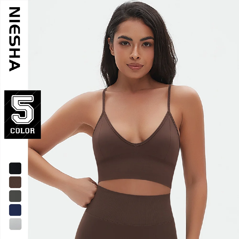 Seamless Knitted Racerback Sports Bra - Moisture-Wicking Yoga Tank Top with Smooth Back for Running & Workout
Seamless Knitted Racerback Sports Bra - Moisture-Wicking Yoga Tank Top with Smooth Back for Running & Workout