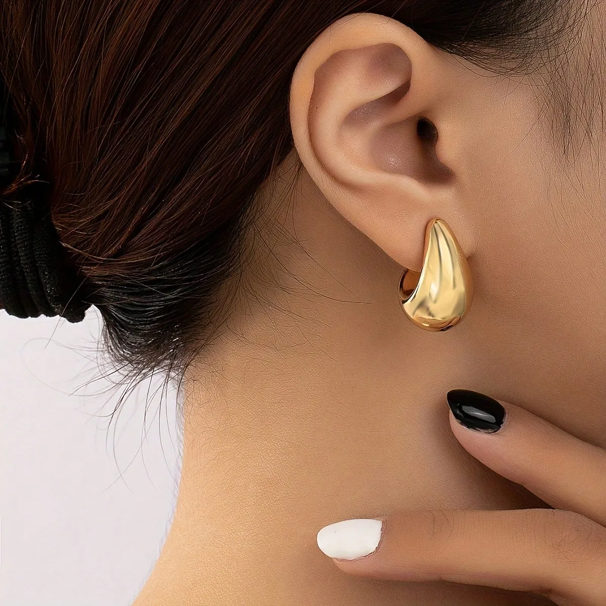 Elegant Golden Geometric Waterdrop Earrings - Cute/Bohemian Style, Stainless Steel Earrings, Plastic Body, Perfect For Daily Wear And Vacation, Multi Functional Jewelry | Fashionable Earrings | Lightweight Jewelry,
Elegant Golden Geometric Waterdrop Earrings - Cute/Bohemian Style, Stainless Steel Earrings, Plastic Body, Perfect For Daily Wear And Vacation, Multi Functional Jewelry | Fashionable Earrings | Lightweight Jewelry,