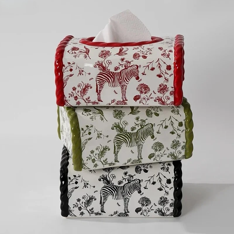 Ceramic Tissue Box Vintage French Graffiti Rattan Weaving Desktop Storage Box Toilet Paper Holder Napkin Holder Home Decoraction
Ceramic Tissue Box Vintage French Graffiti Rattan Weaving Desktop Storage Box Toilet Paper Holder Napkin Holder Home Decoraction