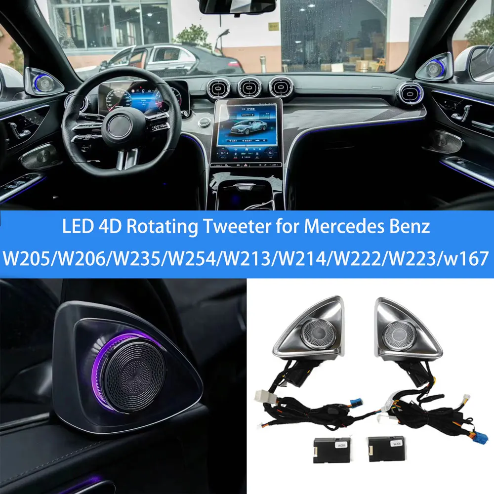 Светодиодный поворотный твитер для Mercedes C/GLC/E/S class w205 w206 w213 w214 w222 w213 x253 x254 w167 64-цветная модификация твитера
Светодиодный поворотный твитер для Mercedes C/GLC/E/S class w205 w206 w213 w214 w222 w213 x253 x254 w167 64-цветная модификация твитера