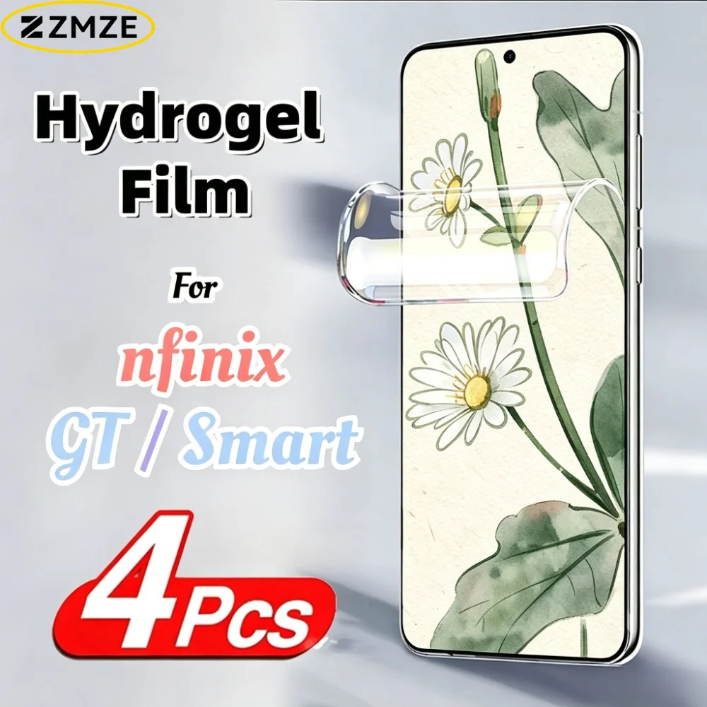 4 Pieces Ultra Thin Hydrogel Films infinix GT 50 30 20 10 Pro Smart 6 8 10 7 Plus 20 10 9 8 7 6 HD 9H Hardness Protectivel Film
4 Pieces Ultra Thin Hydrogel Films infinix GT 50 30 20 10 Pro Smart 6 8 10 7 Plus 20 10 9 8 7 6 HD 9H Hardness Protectivel Film