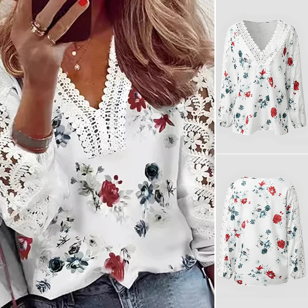 Mia Muse Boutique, женские летние футболки 2025 года, элегантные повседневные тонкие футболки с цветочным принтом и длинными рукавами, v-образным вырезом 
Mia Muse Boutique, женские летние футболки 2025 года, элегантные повседневные тонкие футболки с цветочным принтом и длинными рукавами, v-образным вырезом