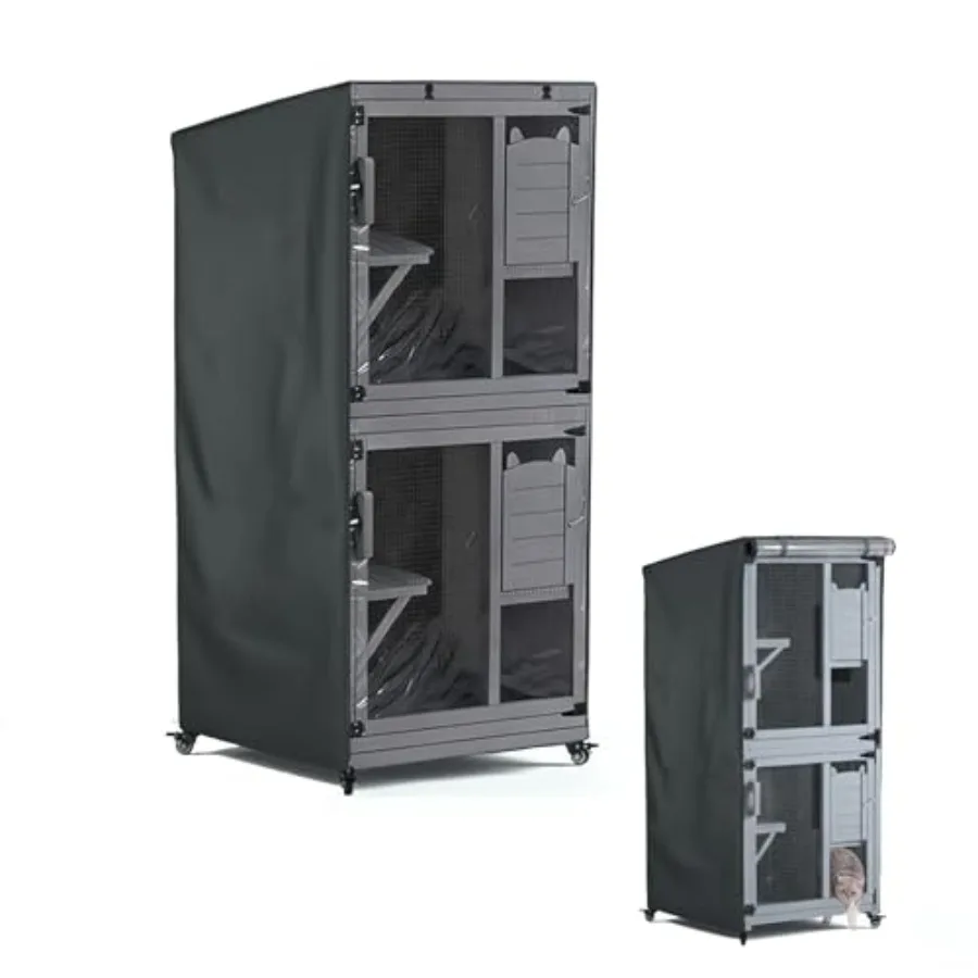 Outdoor Cat House CoverLarge Catio Cat Enclosures Dust Protection Cover 600D Heavy Duty Rain Sheet with Visible Window 100% Wat
Outdoor Cat House CoverLarge Catio Cat Enclosures Dust Protection Cover 600D Heavy Duty Rain Sheet with Visible Window 100% Wat