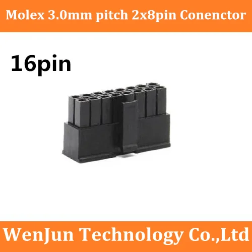 Molex 3.0 2*8Pin 16Pin male power connector 3.0mm pitch 16 pin Double Row plastic shell connector for PC Cable
Molex 3.0 2*8Pin 16Pin male power connector 3.0mm pitch 16 pin Double Row plastic shell connector for PC Cable
