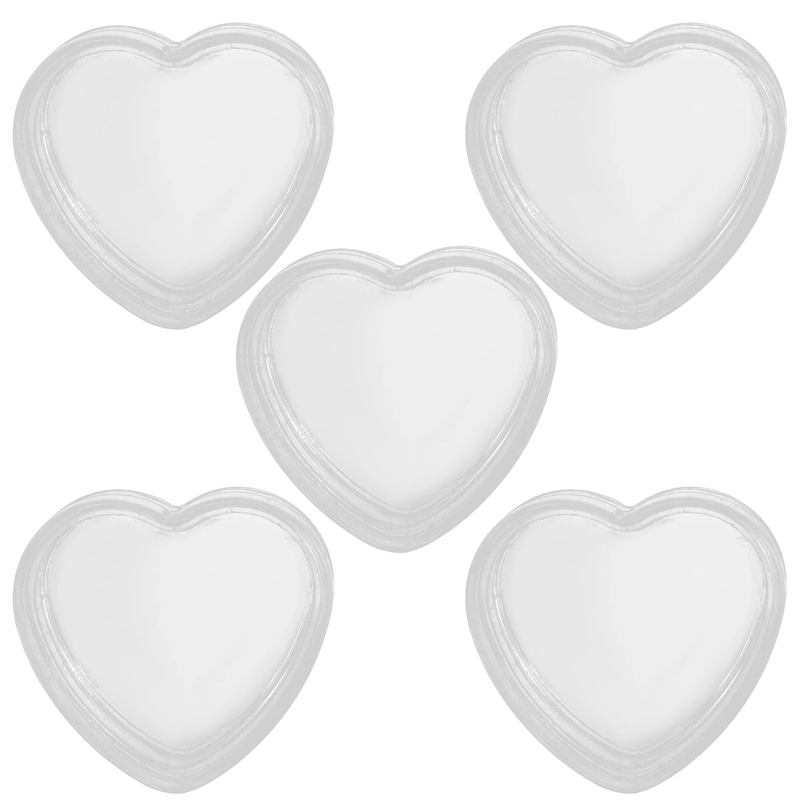 5pcs Heart Shaped Storage Boxes Clear Plastic Containers with Lids for Jewelry Candy Gifts Small Items Organizer
5pcs Heart Shaped Storage Boxes Clear Plastic Containers with Lids for Jewelry Candy Gifts Small Items Organizer