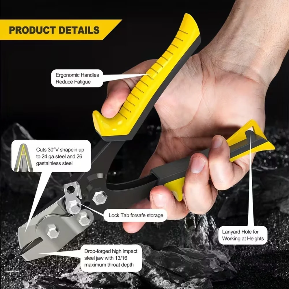 Многофункциональные клещи для зачистки проводов и обжима с V-образным вырезом под углом 30 градусов для систем ОВКВ, резки листового металла, для электриков
Многофункциональные клещи для зачистки проводов и обжима с V-образным вырезом под углом 30 градусов для систем ОВКВ, резки листового металла, для электриков