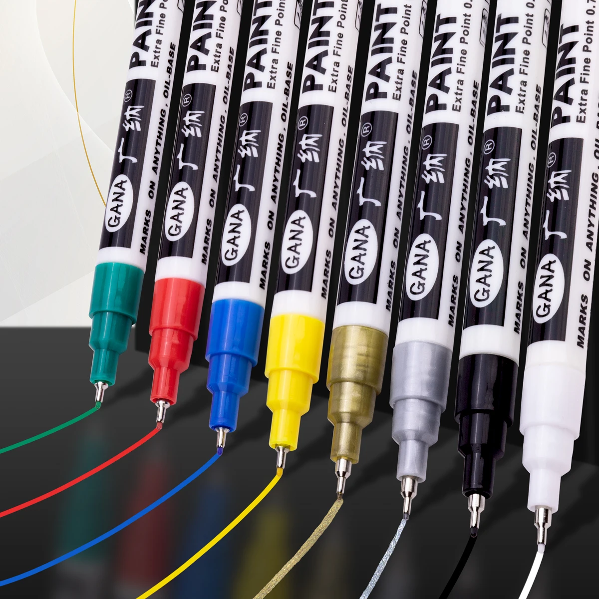 Permanent Paint Pens Set for Rock Painting, Stone, Ceramic, Glass, Wood, Canvas 0.7mm Acrylic Paint Markers Extra-fine Tip
Permanent Paint Pens Set for Rock Painting, Stone, Ceramic, Glass, Wood, Canvas 0.7mm Acrylic Paint Markers Extra-fine Tip