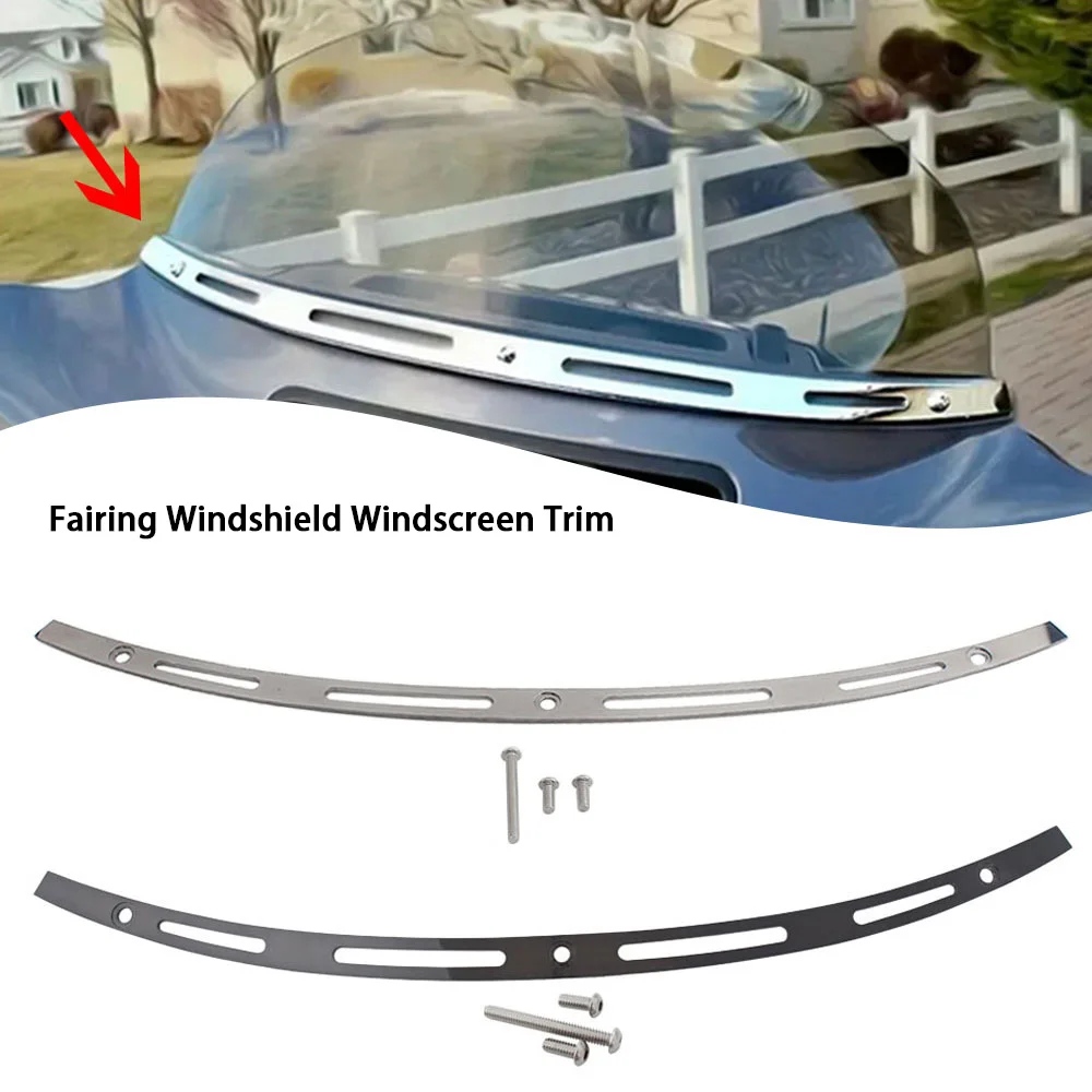Motorcycle Part Windscreen Windshield Trim 304 Stainless Steel Fit For Harley Touring Electra Glide Highway King FLHFB 2014-2025
Motorcycle Part Windscreen Windshield Trim 304 Stainless Steel Fit For Harley Touring Electra Glide Highway King FLHFB 2014-2025