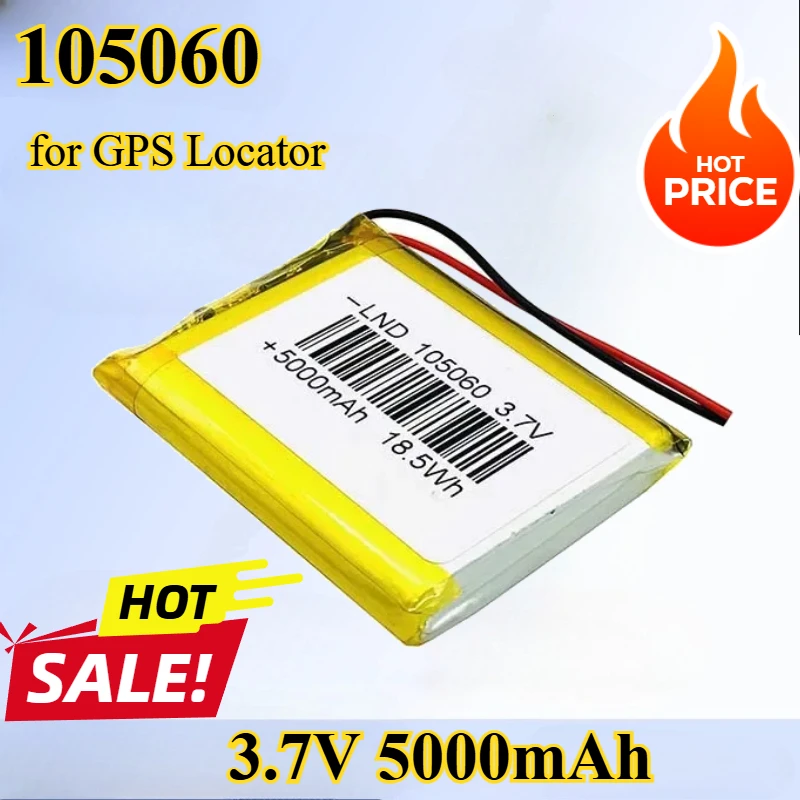 105060 3.7V 5000mAh Polymer Lithium Rechargeable Battery Mobile Power Bank Suitable for GPS Locator LED Light Bateria 3.7V
105060 3.7V 5000mAh Polymer Lithium Rechargeable Battery Mobile Power Bank Suitable for GPS Locator LED Light Bateria 3.7V