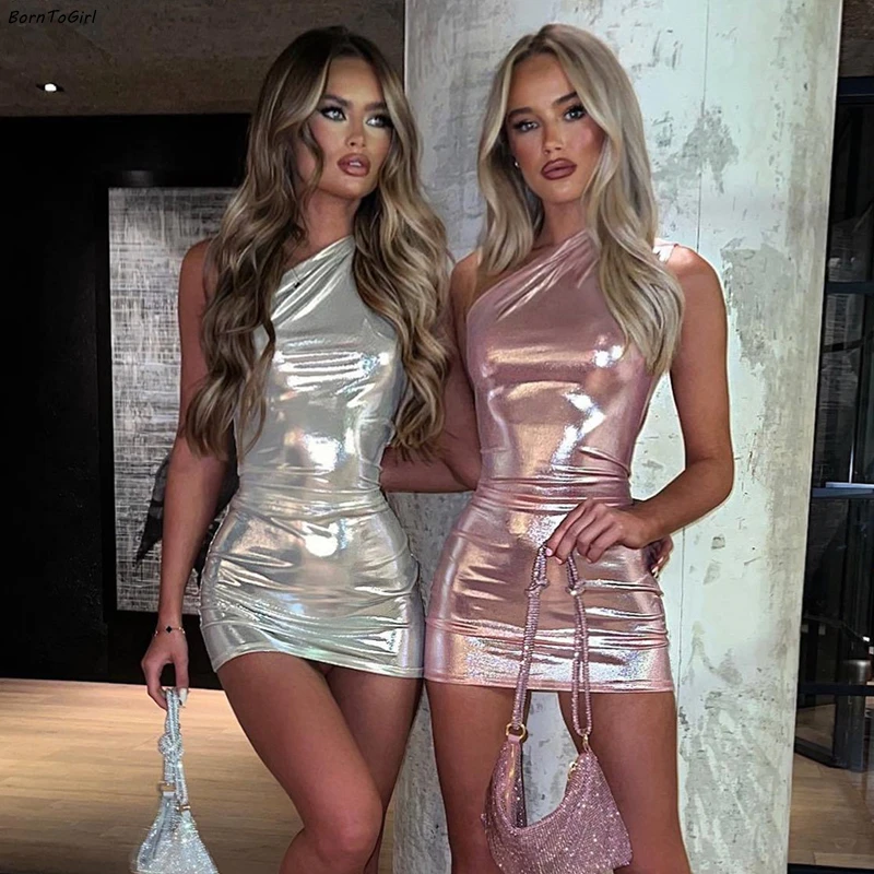 Sexy One Shoulder Bodycon Dresses For Women Solid Irregular Skinny Mini Dress Female Party Nightclub Buttocks Short Gown vestido
Sexy One Shoulder Bodycon Dresses For Women Solid Irregular Skinny Mini Dress Female Party Nightclub Buttocks Short Gown vestido