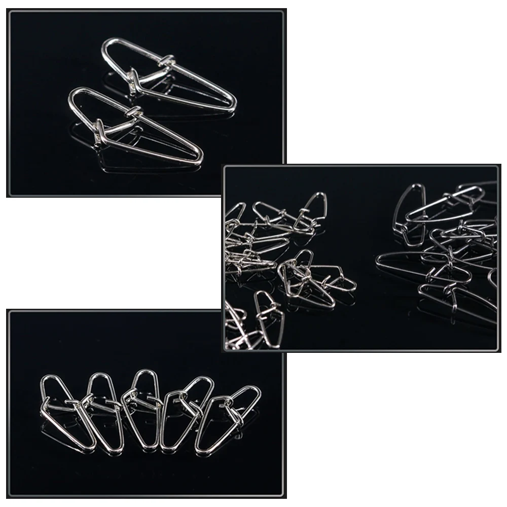 50pcs Fishing Lure Snap Fishing Hook Clips Fast Crankbait Snap Lure Connectors Stainless Steel Fishing Tackle Accessories
50pcs Fishing Lure Snap Fishing Hook Clips Fast Crankbait Snap Lure Connectors Stainless Steel Fishing Tackle Accessories