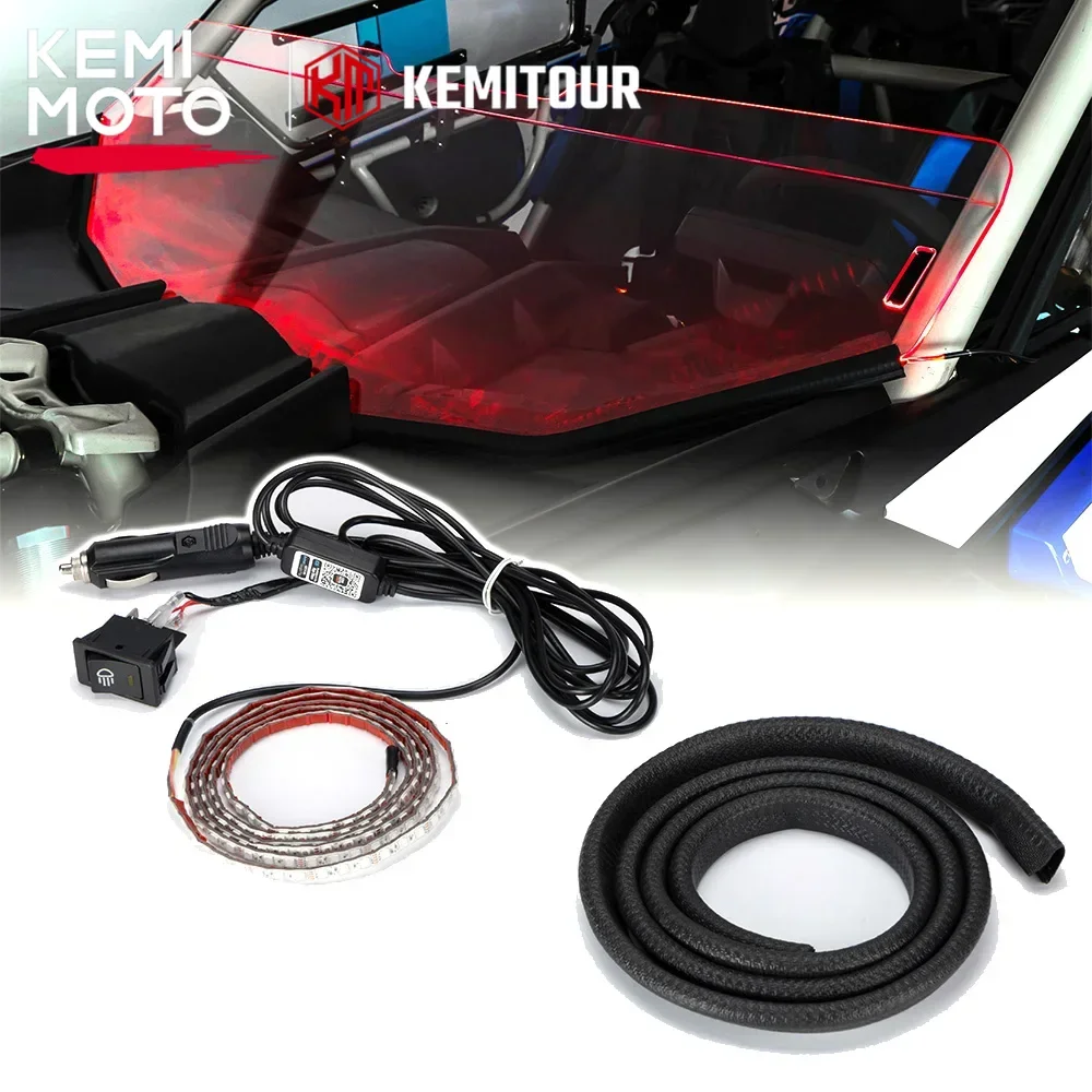 60" UTV Bluetooth App RGB Windshield Light Strip for CFMOTO Zforce Uforce for Can-Am Maverick X3/Trail/Sport Commander Defender
60" UTV Bluetooth App RGB Windshield Light Strip for CFMOTO Zforce Uforce for Can-Am Maverick X3/Trail/Sport Commander Defender