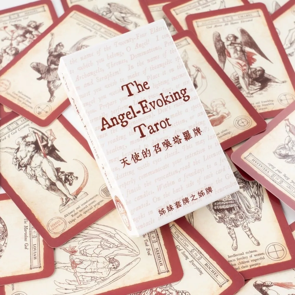 Angel-Evoking Tarot Deck - 78 Divine Guidance Cards with Angelic Sigils & Names 10.3*6cm - 72 Kabbalistic Angels Oracle
Angel-Evoking Tarot Deck - 78 Divine Guidance Cards with Angelic Sigils & Names 10.3*6cm - 72 Kabbalistic Angels Oracle