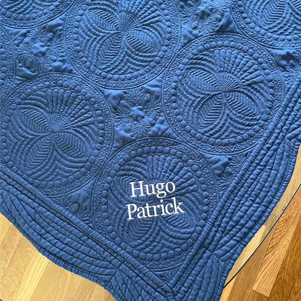 New Arrival Baby Gift Toddler Blanket Personalized Embroidery Monogrammed Quilt for Baby Nursery Custom Name Baby Shower Supply
New Arrival Baby Gift Toddler Blanket Personalized Embroidery Monogrammed Quilt for Baby Nursery Custom Name Baby Shower Supply