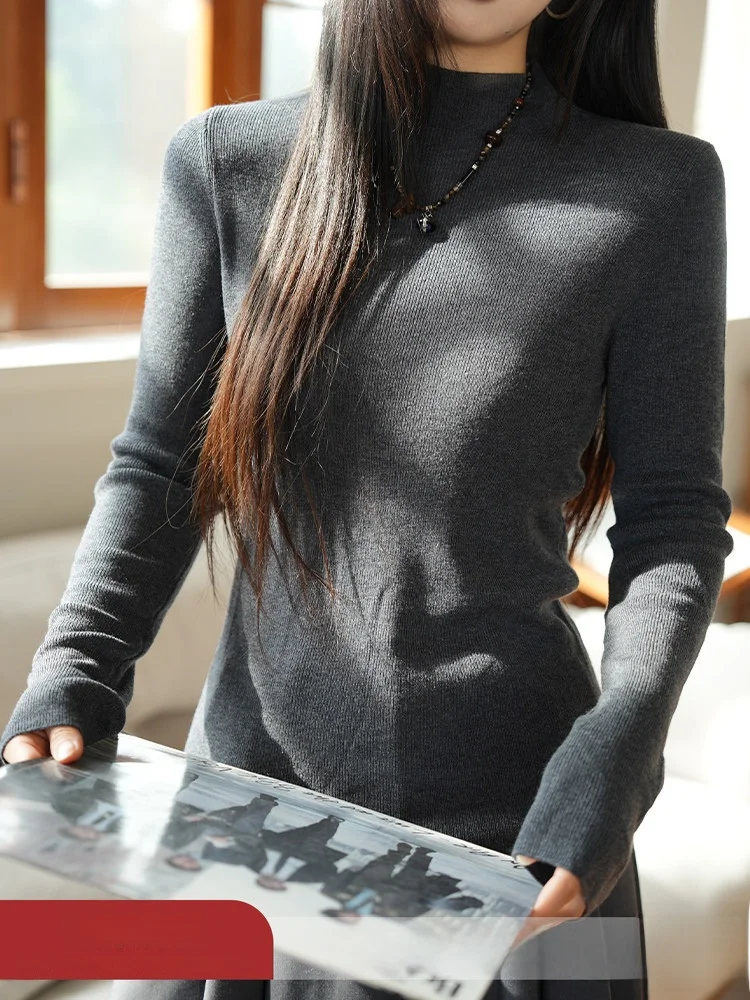 Retro f High Ne Knitted Sweater Women Winter Long Sve Slim Fit Wool Base irt Personali Top Soft Polyester Fiber
Retro f High Ne Knitted Sweater Women Winter Long Sve Slim Fit Wool Base irt Personali Top Soft Polyester Fiber