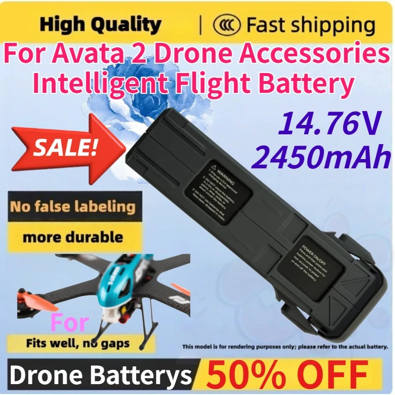 2450mAh Drone Batterys for Avata 2 Drone Accessories Intelligent Flight Battery Stable Performance Ultra-long Battery Life
2450mAh Drone Batterys for Avata 2 Drone Accessories Intelligent Flight Battery Stable Performance Ultra-long Battery Life