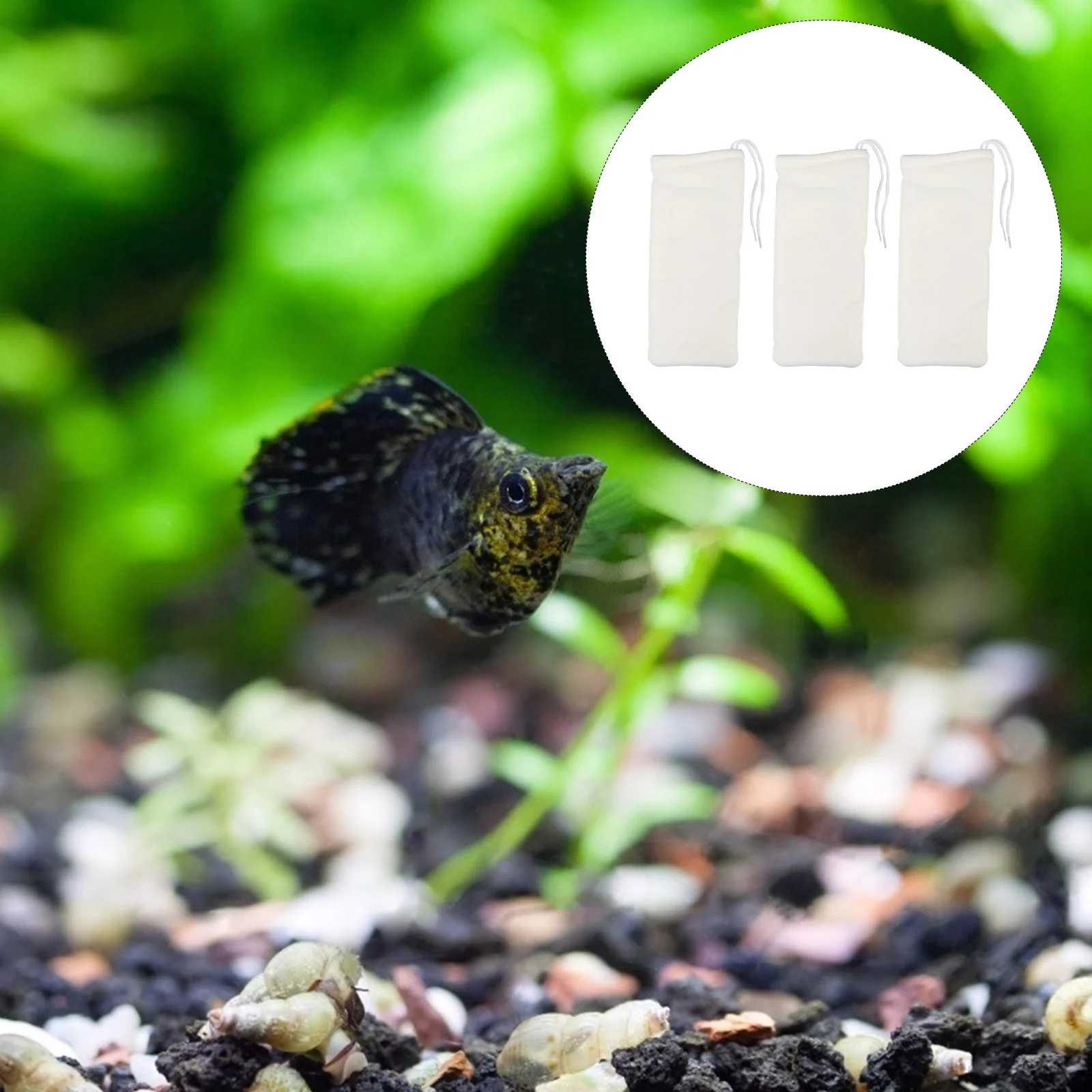 3 Pcs Filter Fish Tank Bag Mesh Strainer Aquarium Filtration Polyester Accessories Blanket
3 Pcs Filter Fish Tank Bag Mesh Strainer Aquarium Filtration Polyester Accessories Blanket