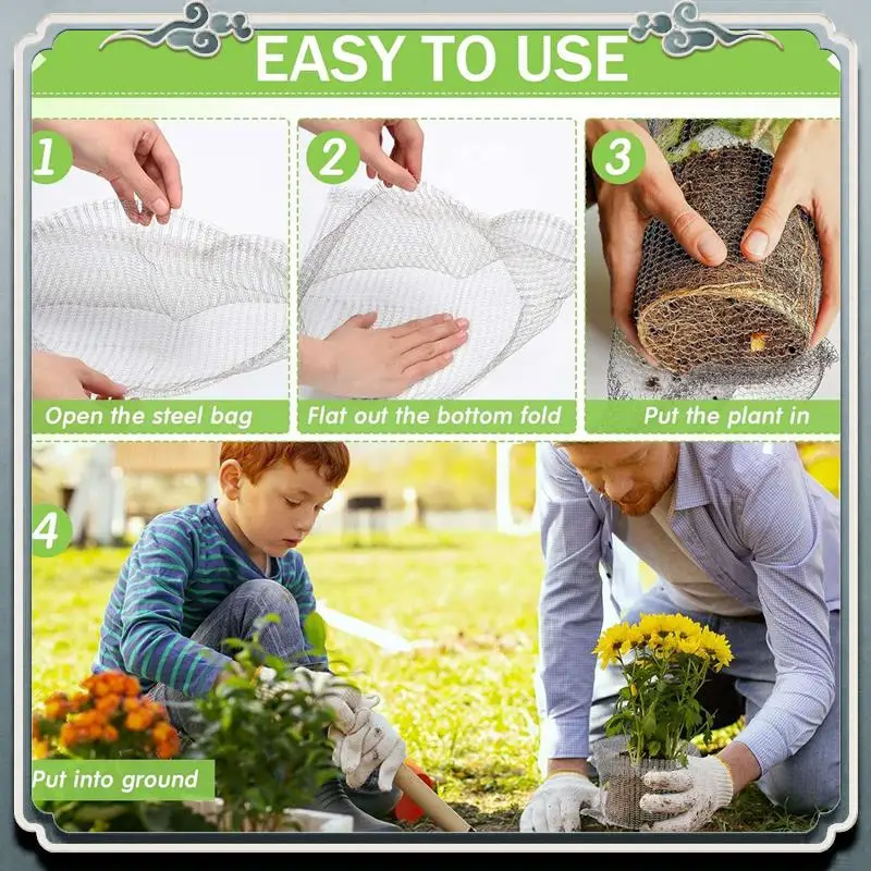 Durable Plant Root Guard Baskets Wire Basket Mole And Vole Mesh Wire Baskets For Garden Pots Underground Root Durable (12 Pcs, 3
Durable Plant Root Guard Baskets Wire Basket Mole And Vole Mesh Wire Baskets For Garden Pots Underground Root Durable (12 Pcs, 3