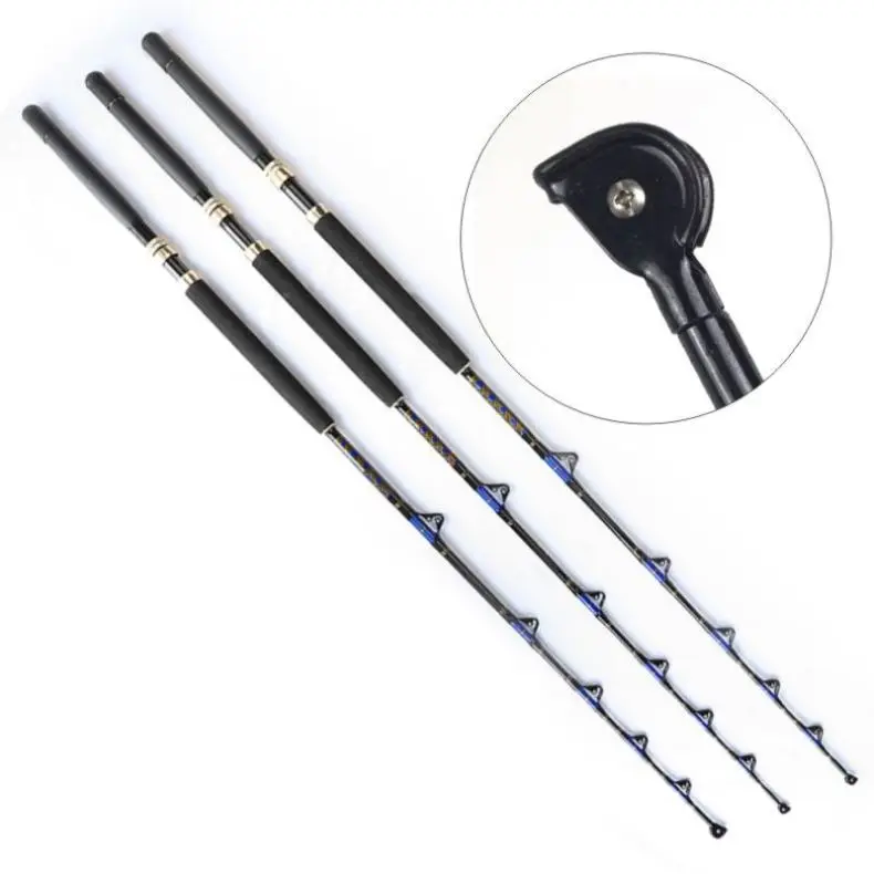 Sea Fishing Rod Fiberglass 50-80lbs 5'6" Slow Jigging Rod Big Game Fishing Rods with Fuji Guides
Sea Fishing Rod Fiberglass 50-80lbs 5'6" Slow Jigging Rod Big Game Fishing Rods with Fuji Guides