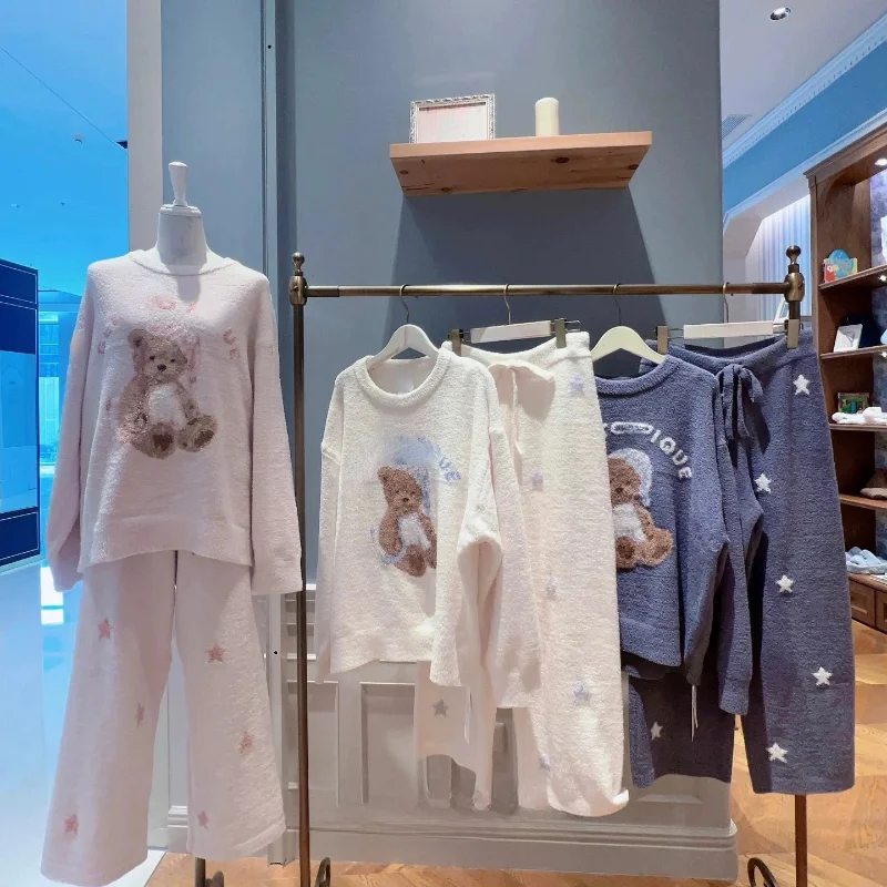 Thiened Bear Headed Women's Pajamas Soft Plu Home Clothes Set Autumn Winter Home Leisure Suit Cartoon Cute Sle Long Sve
Thiened Bear Headed Women's Pajamas Soft Plu Home Clothes Set Autumn Winter Home Leisure Suit Cartoon Cute Sle Long Sve