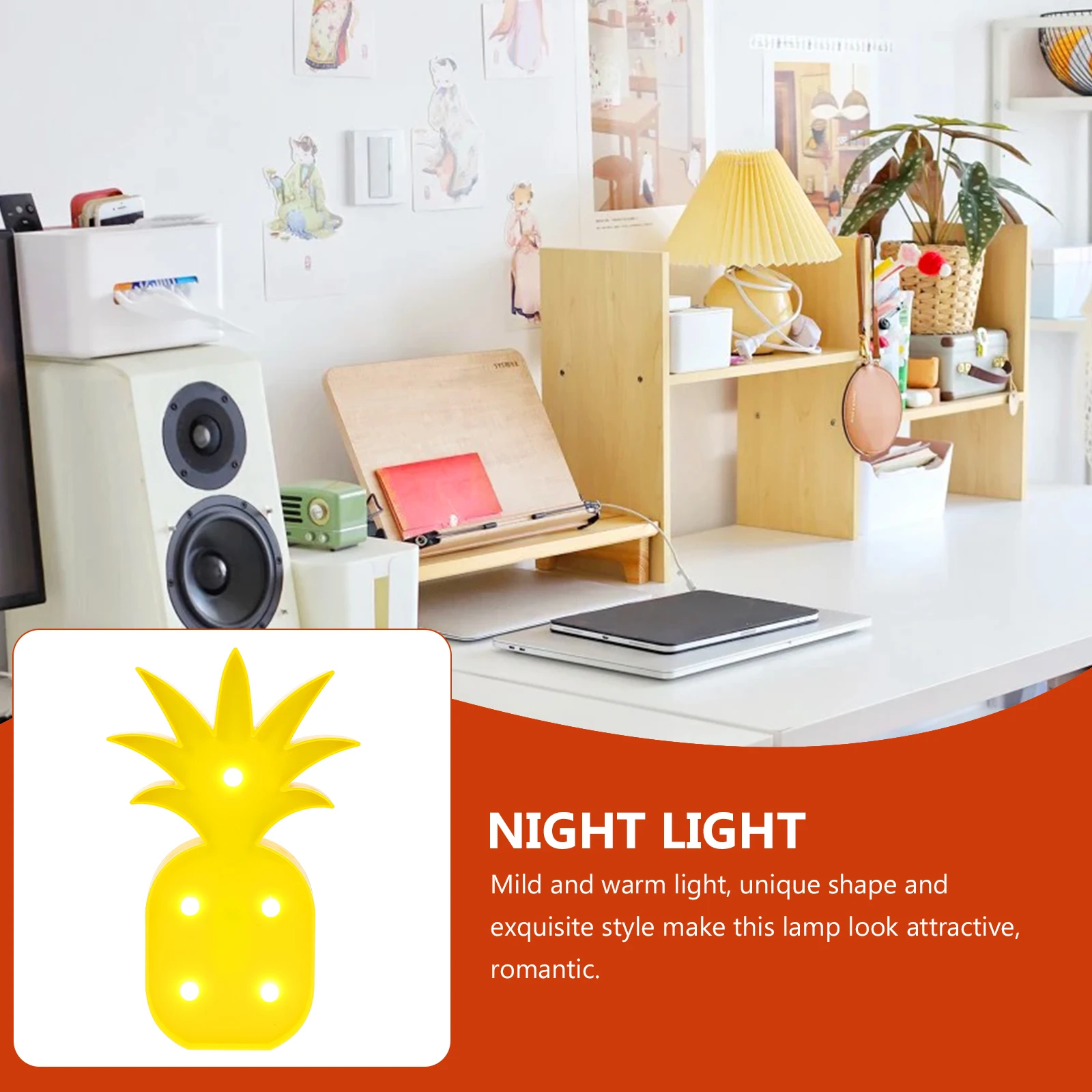 Pineapple Lamp LED Bedside Light Yellow Table Child Romantic Night Home Decor Energy Saving Durable Modeling Party Atmosphere
Pineapple Lamp LED Bedside Light Yellow Table Child Romantic Night Home Decor Energy Saving Durable Modeling Party Atmosphere