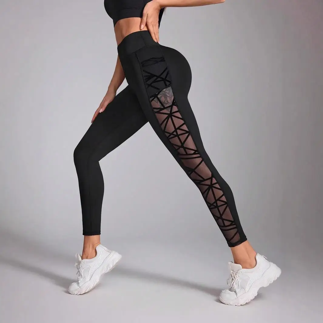 High Waisted Patchwork Crion Yoga Running Pants Women's Base Layer Trousers Nine Points Polyester Fiber 00%
High Waisted Patchwork Crion Yoga Running Pants Women's Base Layer Trousers Nine Points Polyester Fiber 00%