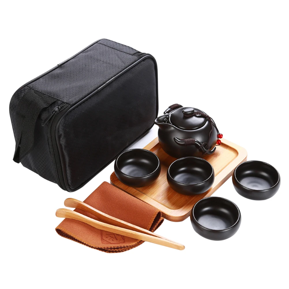 Travel Tea Set 1 Teapot 4 Teacups 1 Tray Ceramic Porcelain Kung Fu Tea Ware Portable Chinese Traditional Handmade
Travel Tea Set 1 Teapot 4 Teacups 1 Tray Ceramic Porcelain Kung Fu Tea Ware Portable Chinese Traditional Handmade