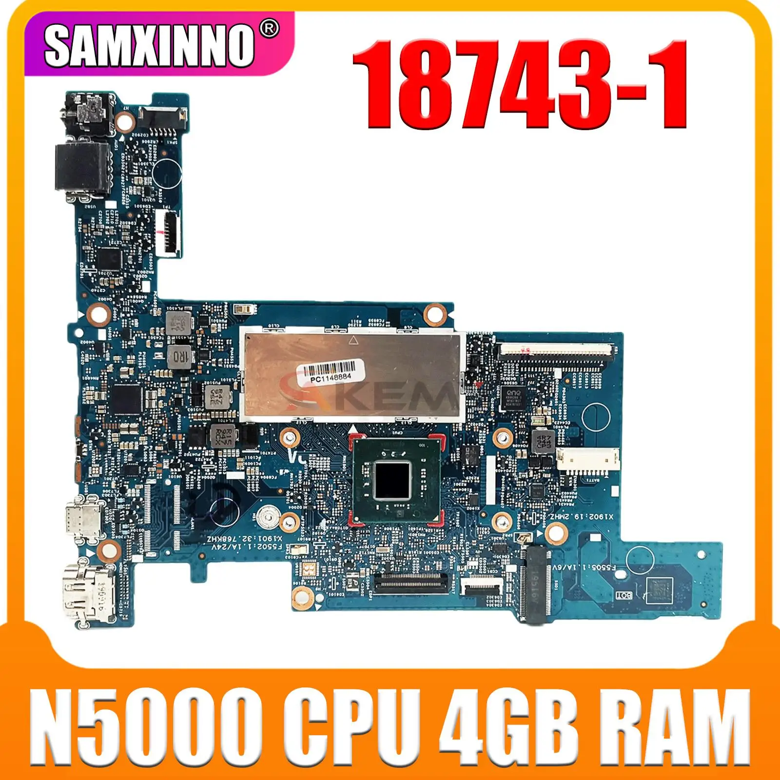 For HP Pavilion X360 11-AP 11M-AP Laptop Motherboard 18743-1 With N5000 CPU 2G4G-RAM Tested OK
For HP Pavilion X360 11-AP 11M-AP Laptop Motherboard 18743-1 With N5000 CPU 2G4G-RAM Tested OK