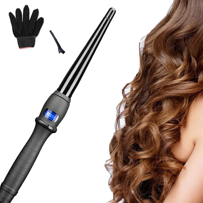 Керамическая плойка для волос с PTC-нагревателем, большая коническая насадка, электрическая плойка-стайлер, синяя/красная, с ЖК-дисплеем и внутренней застежкой
Керамическая плойка для волос с PTC-нагревателем, большая коническая насадка, электрическая плойка-стайлер, синяя/красная, с ЖК-дисплеем и внутренней застежкой