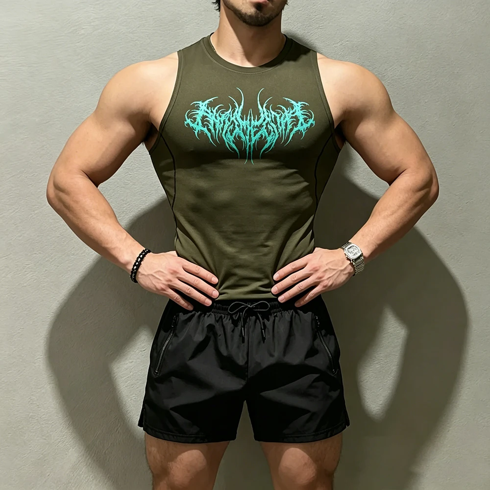 Men Compression Sleeveless Tank Top Abstract Spiky Thorns Tribal Print Double Zipper Pocket Quick Dry Shorts Training Outfit
Men Compression Sleeveless Tank Top Abstract Spiky Thorns Tribal Print Double Zipper Pocket Quick Dry Shorts Training Outfit