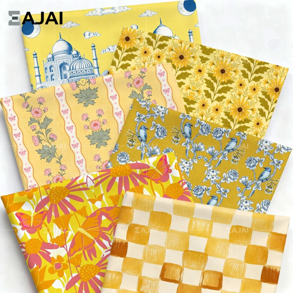 Eajai Yellow Flower Material Two-layer Four-way Stretch Digital Print Fabric DIY Handmade Craft For Relaxing Sewing Projects
Eajai Yellow Flower Material Two-layer Four-way Stretch Digital Print Fabric DIY Handmade Craft For Relaxing Sewing Projects