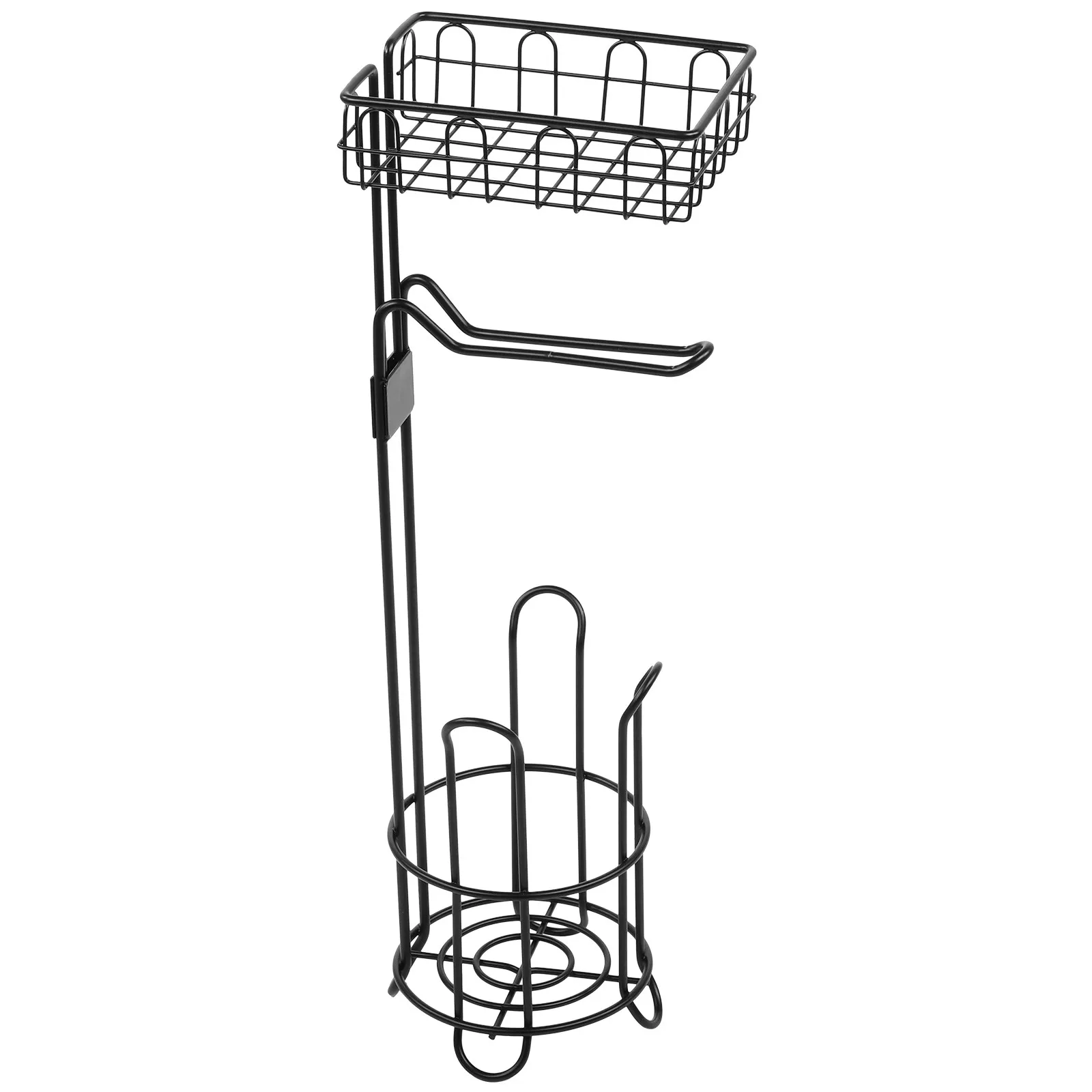 Iron Paper Towel Holder Sturdy Rustproof Floor Paper Rack with Removable Sundries Storage Basket for Bathroom Kitchen
Iron Paper Towel Holder Sturdy Rustproof Floor Paper Rack with Removable Sundries Storage Basket for Bathroom Kitchen
