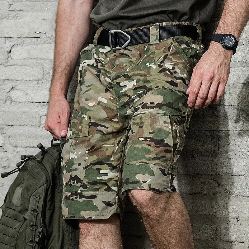 Outdoor Tactical Shorts, Men's Loose Fit Work Pants Multi-Pocket Pants, Summer Waterproof Training Commuter Pants
Outdoor Tactical Shorts, Men's Loose Fit Work Pants Multi-Pocket Pants, Summer Waterproof Training Commuter Pants