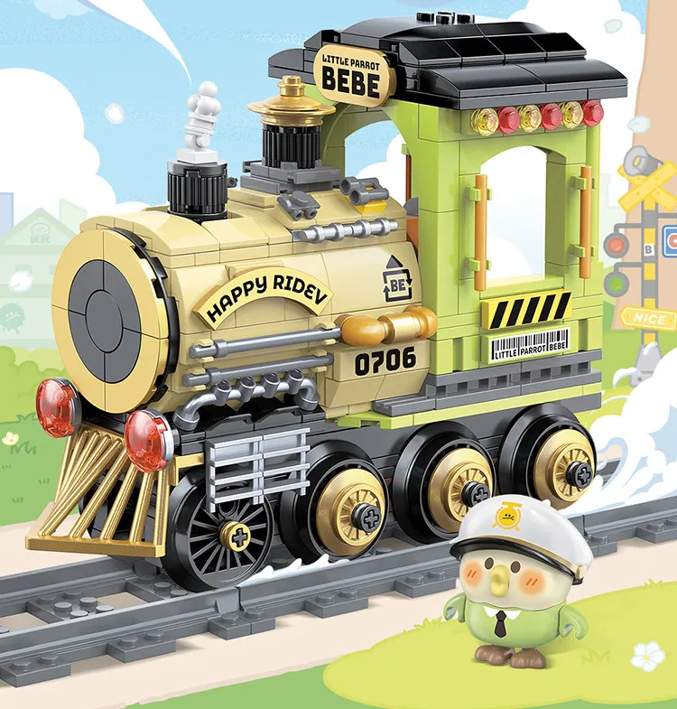 New TOPTOY Parrot Bebe Time Train Bricks Carriage Assemble Model Creative DIY Toy Desktop Decor Birthday Gift Ornament
New TOPTOY Parrot Bebe Time Train Bricks Carriage Assemble Model Creative DIY Toy Desktop Decor Birthday Gift Ornament