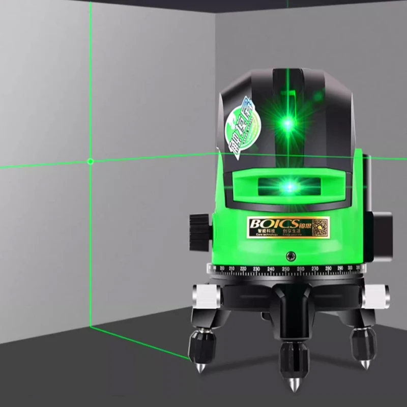 Green Laser Level 2 Line Positioning Self-Leveling Horizontal Vertical Cross Light Power Display DC5V
Green Laser Level 2 Line Positioning Self-Leveling Horizontal Vertical Cross Light Power Display DC5V