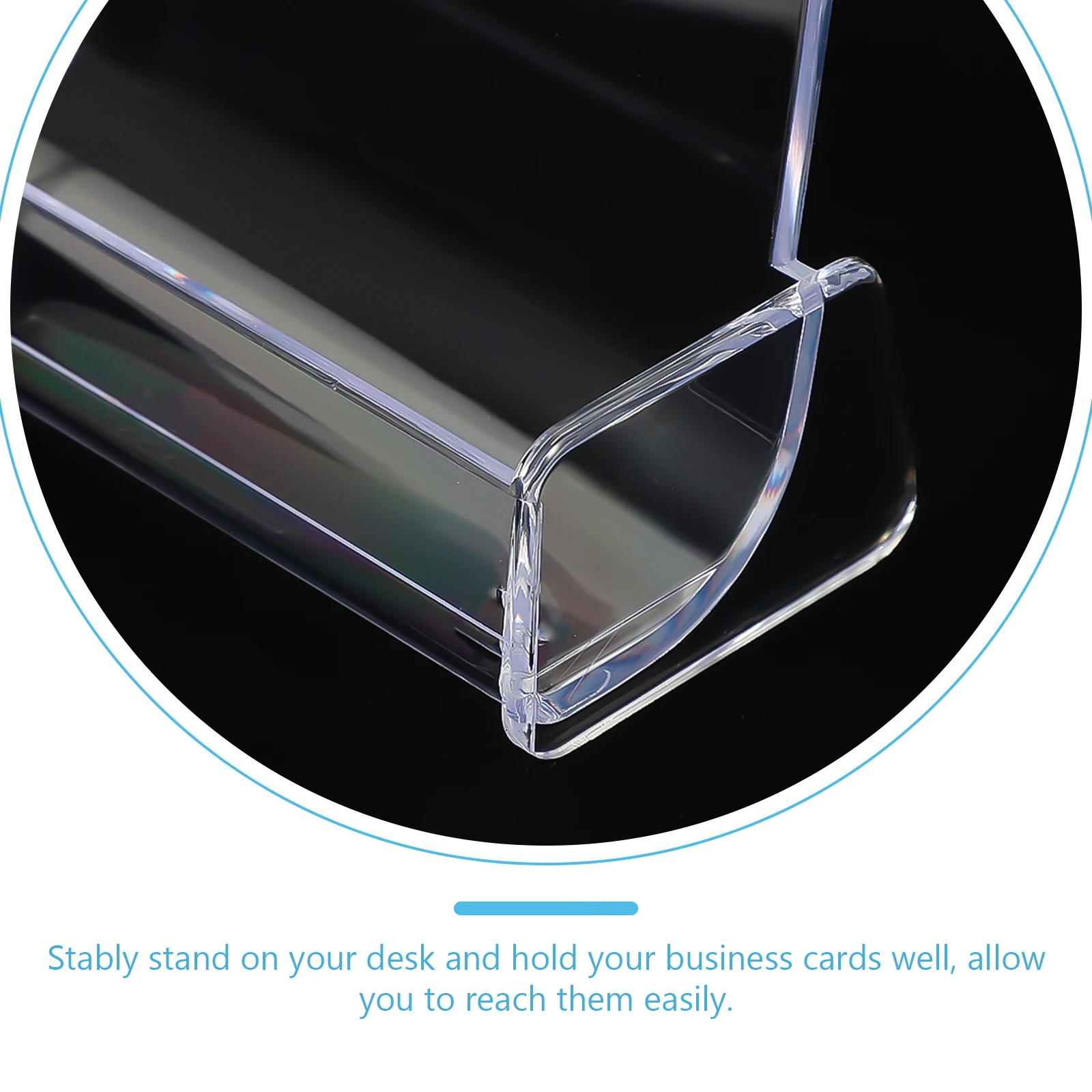 2pcs Business Card Holder Transparent Plastic Desktop Stand Name Cards Container Office Supply Organizer Rack for Business
2pcs Business Card Holder Transparent Plastic Desktop Stand Name Cards Container Office Supply Organizer Rack for Business