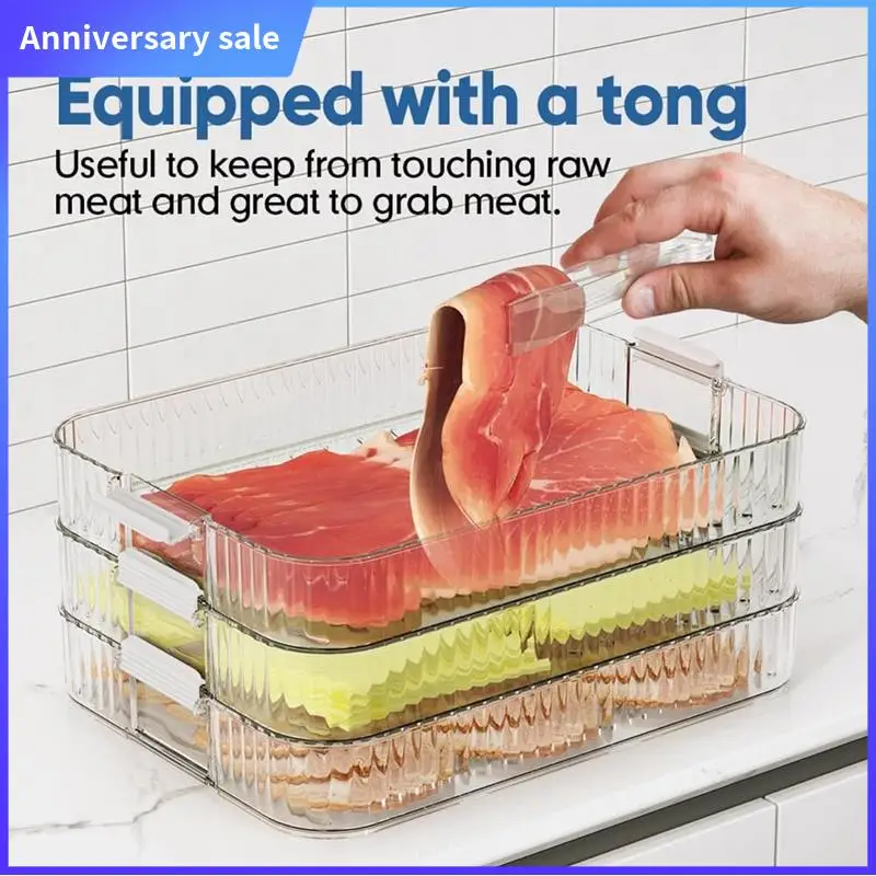 Meat Container For Fridge Organizers And Storage, Lunch Meat Container For Refrigerator Organizing, Containers With Lids Durable
Meat Container For Fridge Organizers And Storage, Lunch Meat Container For Refrigerator Organizing, Containers With Lids Durable