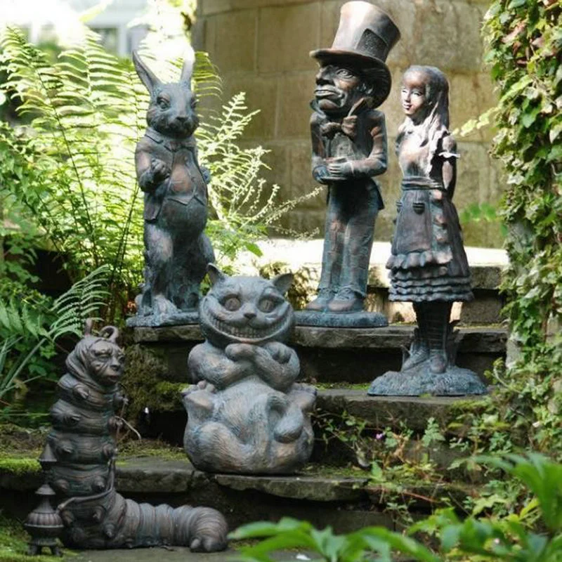 Resin Alice In Wonderland Ornament Garden Statue 22-25cm Graden Figurine Sculpture Bunny Statues Decor For Indoor Outdoor Yard
Resin Alice In Wonderland Ornament Garden Statue 22-25cm Graden Figurine Sculpture Bunny Statues Decor For Indoor Outdoor Yard