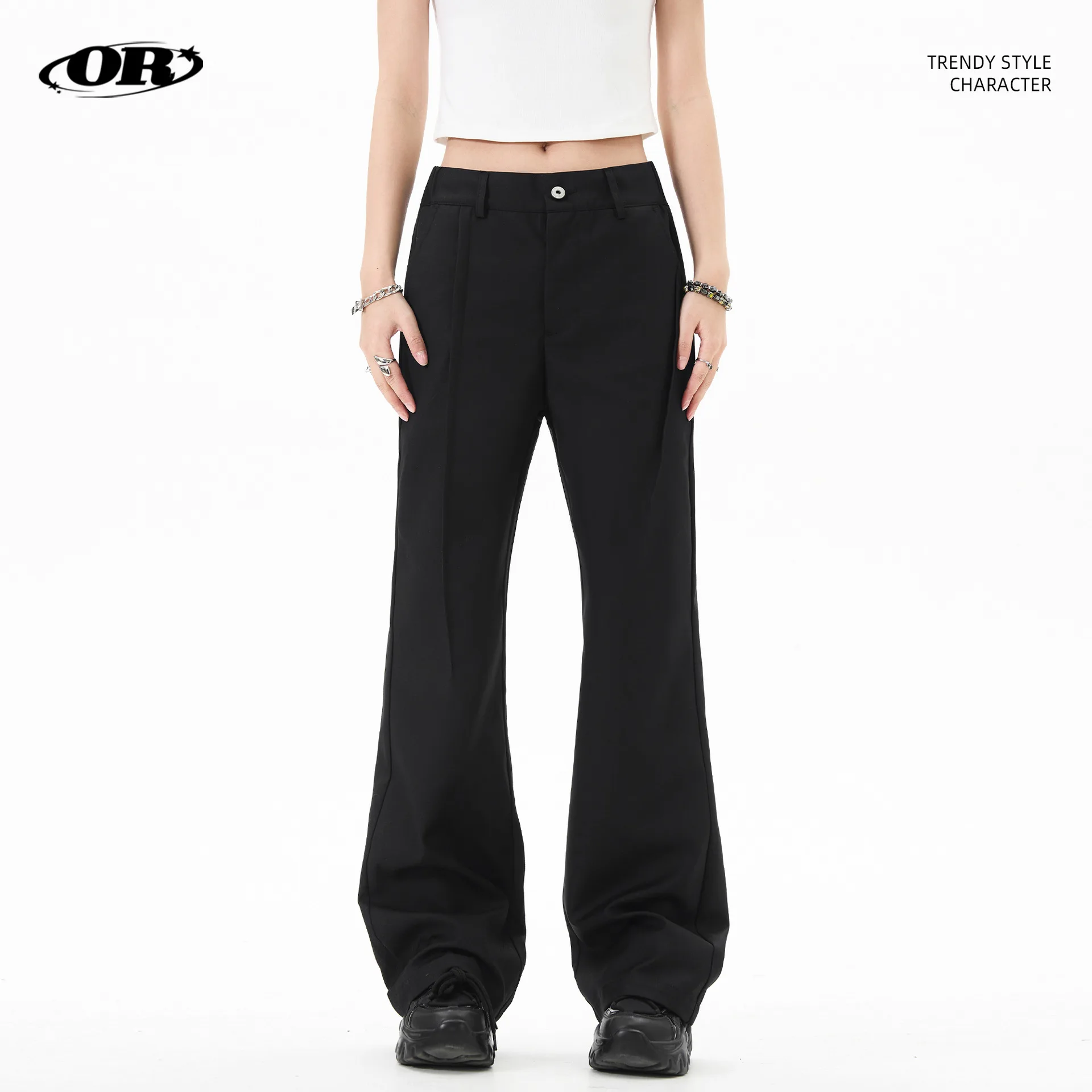 OR FL American Horseshoe Black Wei La Suit Pants Women's Autumn Winter Trendy Brand High Waist Look Slimmer Wei La Baggy Y2k
OR FL American Horseshoe Black Wei La Suit Pants Women's Autumn Winter Trendy Brand High Waist Look Slimmer Wei La Baggy Y2k