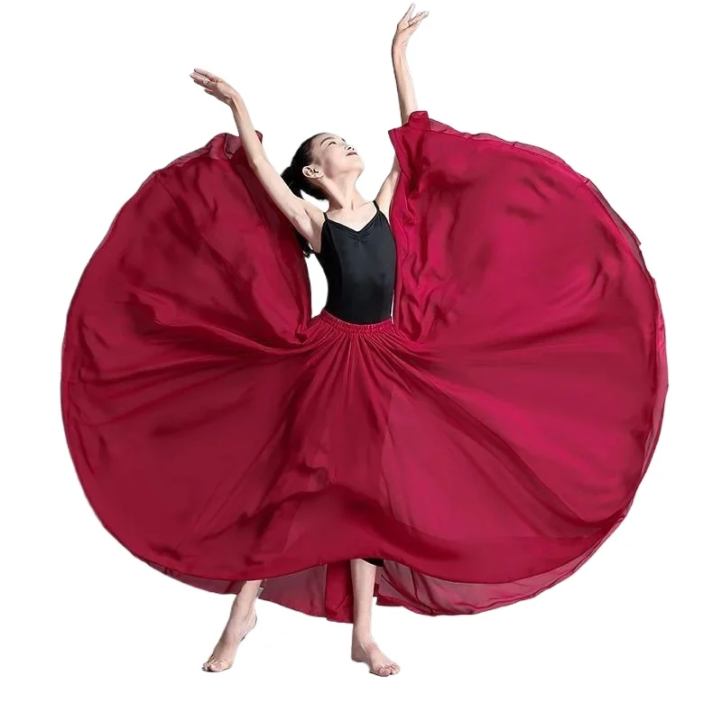 Kids Children's Dance Big Swing Skirt Wanjiang Dance 720 Degree Chiffon Half Skirt Xinjiang Ethnic Classical Dance Practice Yarn
Kids Children's Dance Big Swing Skirt Wanjiang Dance 720 Degree Chiffon Half Skirt Xinjiang Ethnic Classical Dance Practice Yarn