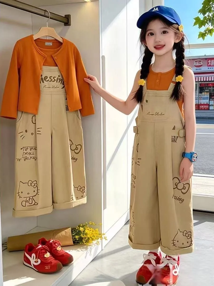 Girls Summer Outfit Graffiti Sleeveless Top with Long Pants And Cardigan Three-piece Casual Trendy Children's Clothing Set
Girls Summer Outfit Graffiti Sleeveless Top with Long Pants And Cardigan Three-piece Casual Trendy Children's Clothing Set