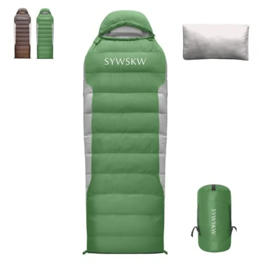 Ultralight down sleeping bag for backpacking, hiking, camping outdoor use; 680FP duck down; black; compressible, warm, and ligh
Ultralight down sleeping bag for backpacking, hiking, camping outdoor use; 680FP duck down; black; compressible, warm, and ligh