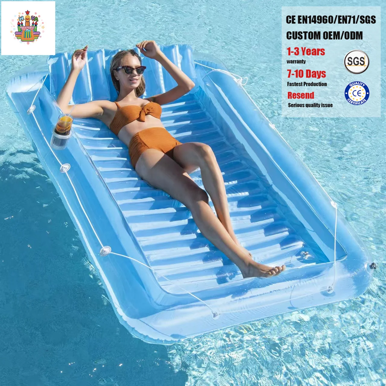 Water Inflatable Pool Floating Bed for Summer
Water Inflatable Pool Floating Bed for Summer