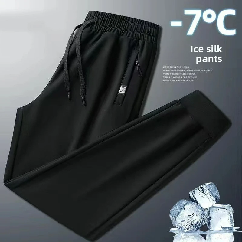 Men's Ice Silk Long Pants Thin Quick Drying Casual Outdoor Running Loose Elastic Straight Leg Leg Binding Sports Pants
Men's Ice Silk Long Pants Thin Quick Drying Casual Outdoor Running Loose Elastic Straight Leg Leg Binding Sports Pants