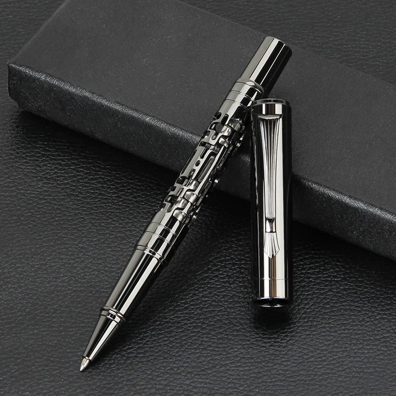Ретро полая резная креативная металлическая деловая гелевая ручка High Sense Signature Pen Роскошная мужская ручка-роллер
Ретро полая резная креативная металлическая деловая гелевая ручка High Sense Signature Pen Роскошная мужская ручка-роллер